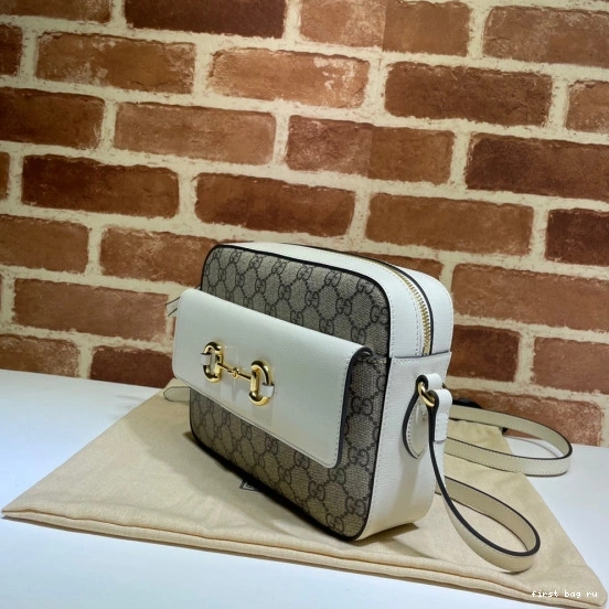 First bag ru bag 1955 shoulder Horsebit small GUCCI 0719